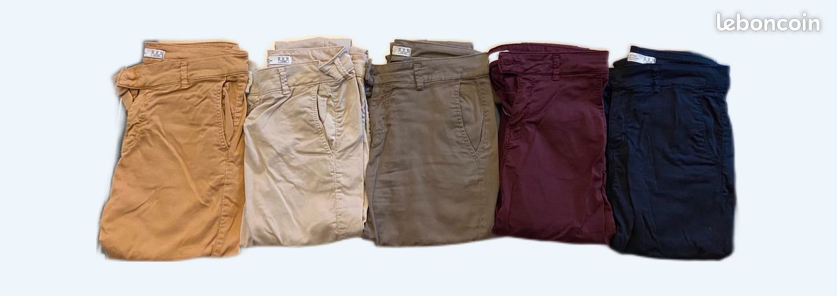 Lot 5 pantalons chino (image 1)