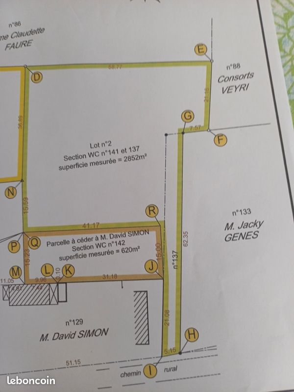 Terrain constructible · à Lisle · 35 650 €