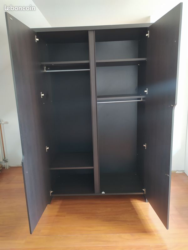 Armoire 2 portes Alinea marron (image 2)