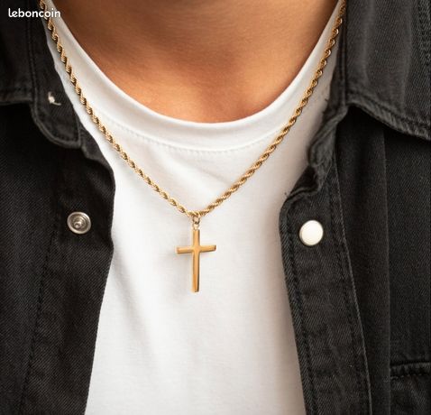 Chaîne Plaquée Or Jaune - Jolie, Bon état Général, Parfaite Pour Un Cadeau Ou Un Usage Quotidien