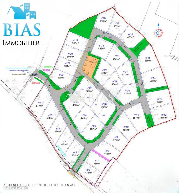 Terrain 395 m² Le Breuil-en-Auge (image 2)