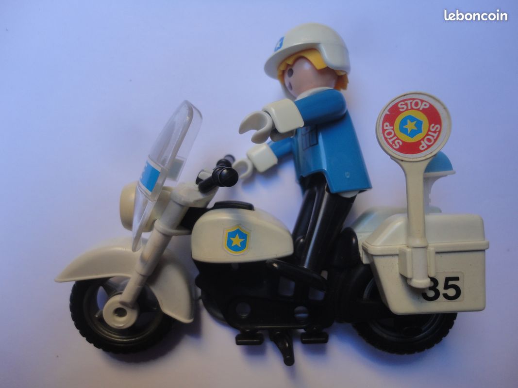 Playmobil vintage 3564 Policier à moto (image 1)