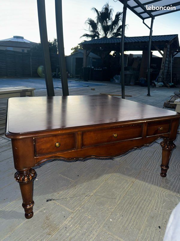 Grande table basse bois massif format xxl (image 4)