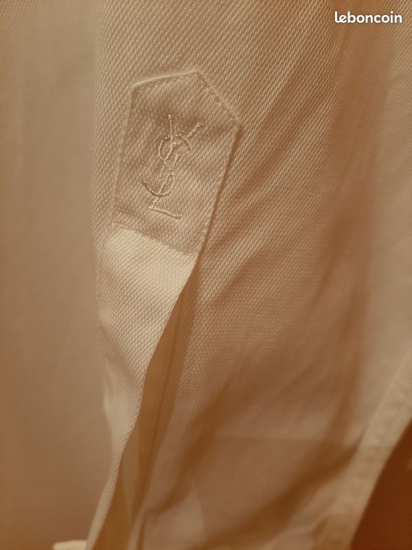 Chemise blanche taille 39authentique coton Yves Saint Laurent YSL St Laurent boutons manchette (image 3)