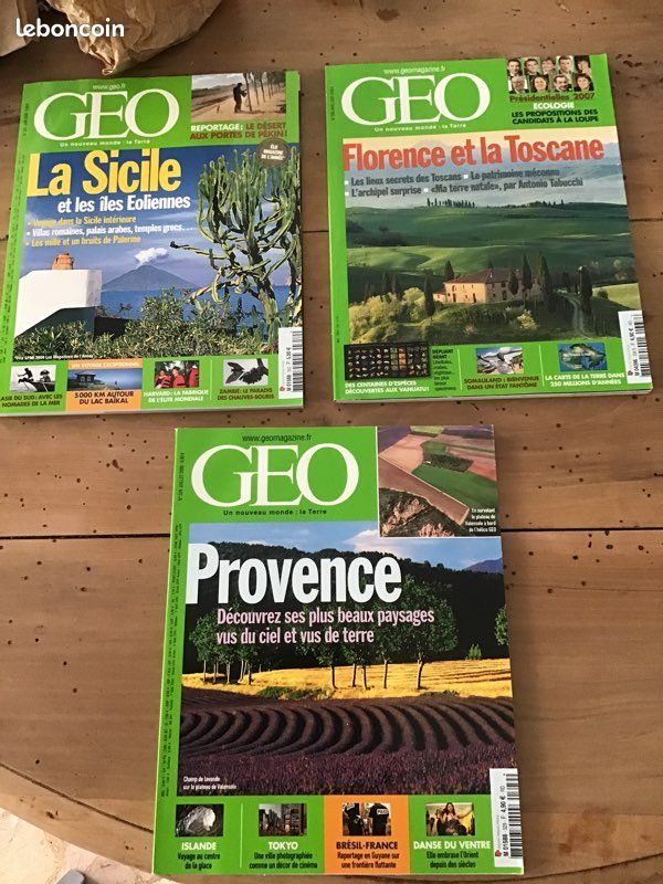 3 revues GÉO Sicile /Florence et la Toscane/ La Provence (image 1)