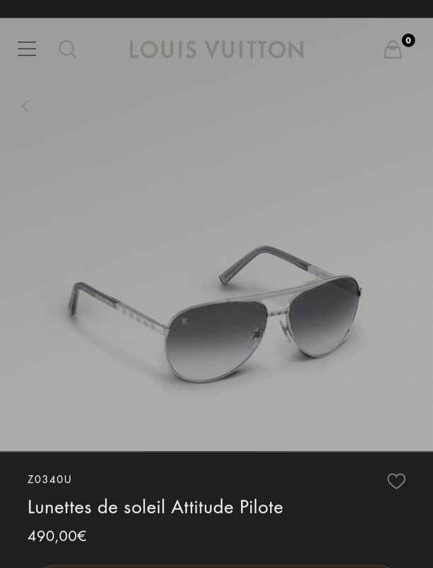 Fake Louis Vuitton Attitude Pilote Sunglasses Z0340U Replica Sale