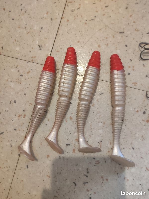 Lot de 100/50 leurres de pêche Souples en Plastique avec