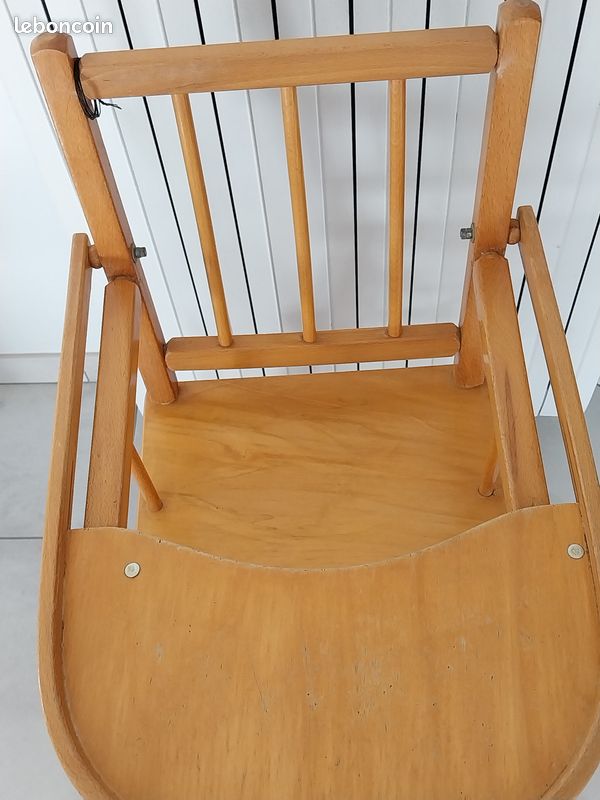 Chaise bébé en bois (image 2)