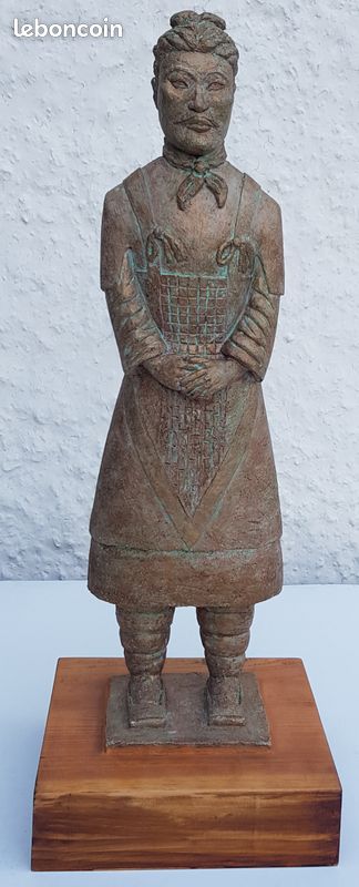 Sculpture Guerrier Chinois "QUIN" (image 1)