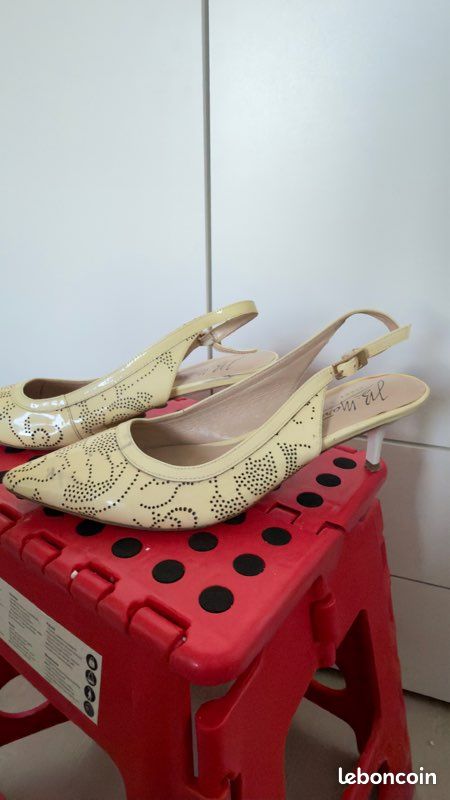 Chaussures à talons pointu beige - JB Martins - T 38.5 (image 3)