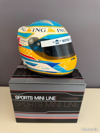 Casque Spark Fernando Alonso F1 Ferrari Monaco 2013 1/5 SPARKED129