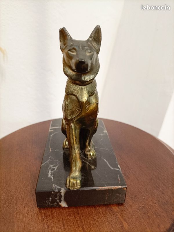 Statuette Berger Allemand/ malinois régule signé Tedd (image 3)