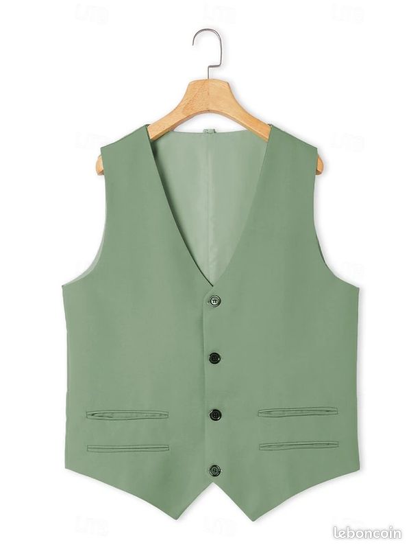 Vend costume homme taille M vert sauge (image 3)