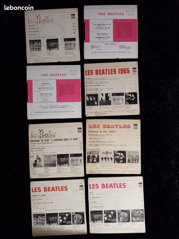 45 t les beatles - lot de 8 disques (image 2)