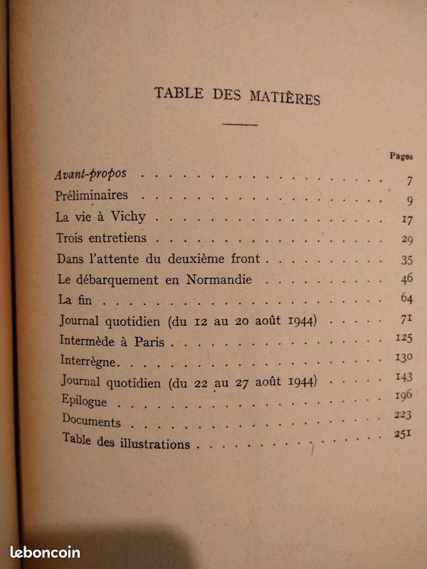 La fin du régime de Vichy . Walter Stucki . Ed. De La Baconniere (image 3)