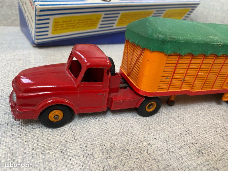 Dinky Supertoys Tracteur Willeme Avec Remorque Bâchée - Boîte D'origine Réf 36 B, Occasion