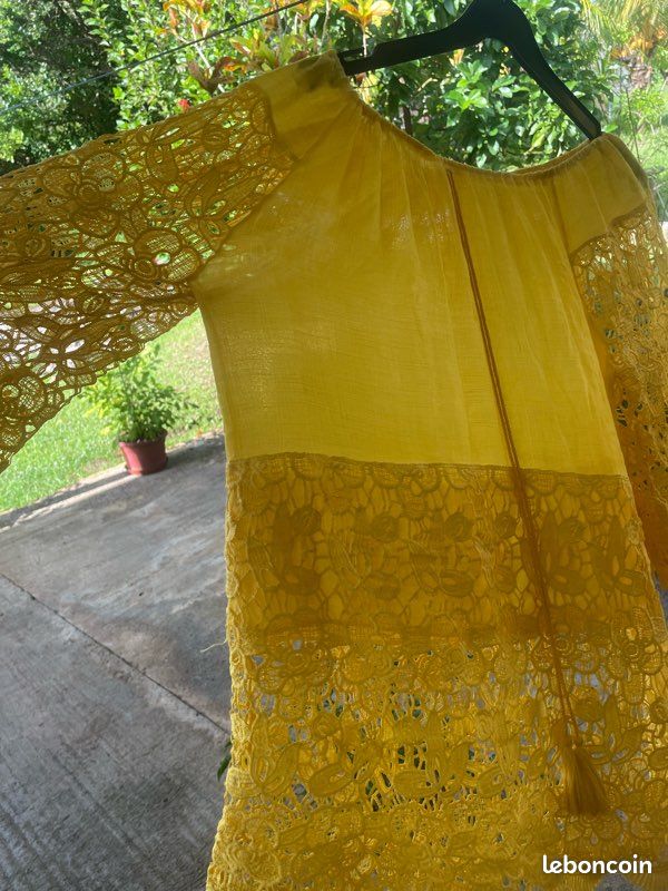 Robe tunique jaune (image 3)