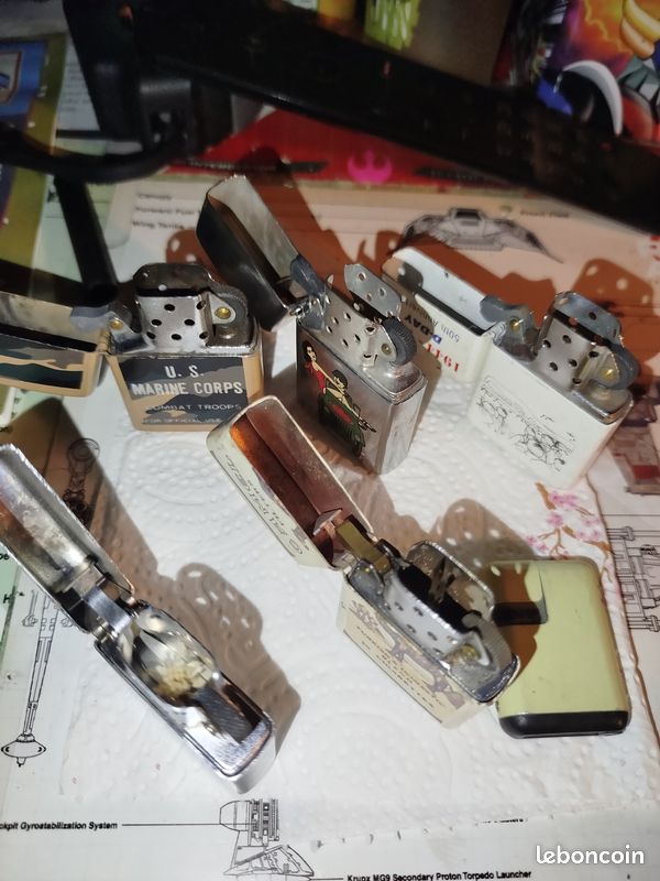 Lot de 6 briquets types zippo de marque champ et z-16 (image 5)
