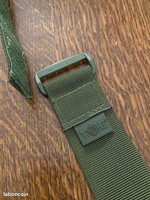 Ceinture Velcro Militaire - Vert OD - T.O.E. Design Taille S (image 4)