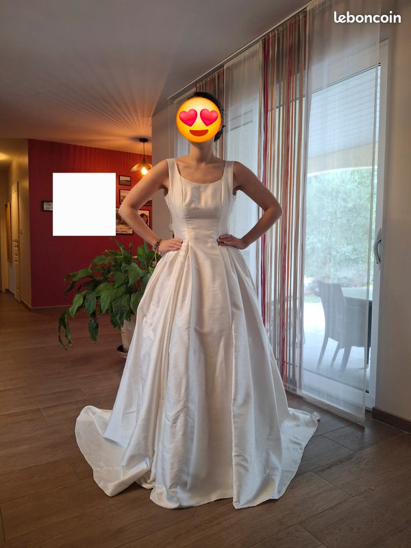 Satin Robe En Soie Sauvage Mariage Robe De Mariée En Satin De Soie