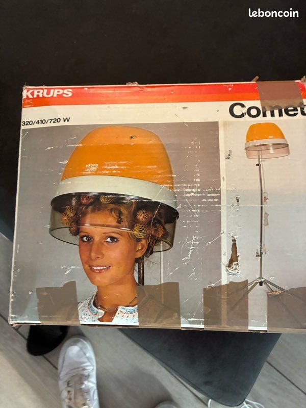 Sèche-cheveux Krups Comet - Bonnet Séchage, Occasion Fonctionnel