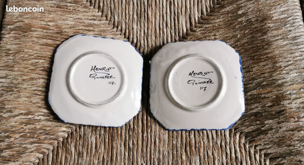 Lot de 2 petites coupelles Henriot quimper (image 2)