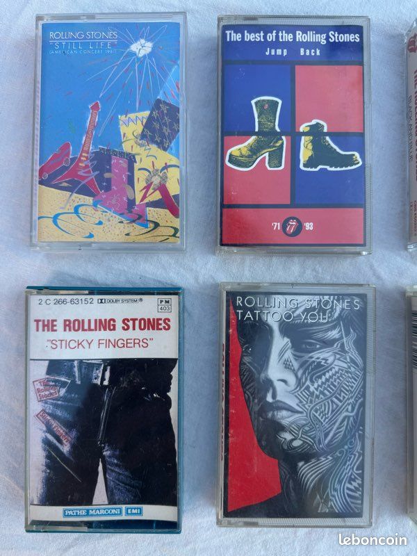 Lot 6 Cassettes Audio K7 The Rolling Stones (image 2)