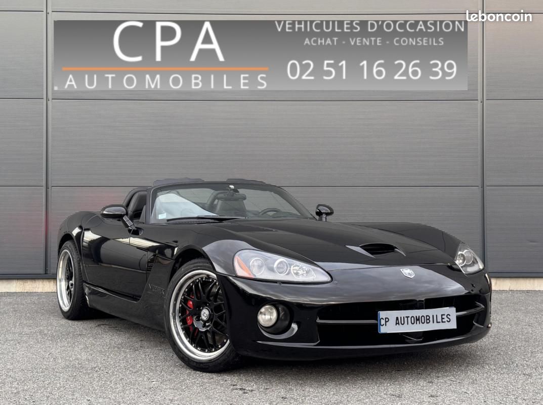 Dodge Viper SRT10 V10 8.4 505 CH BVM6 ZB1 / FAIBLE KILOMETRAGE ORIGINE EUROPE (image 1)