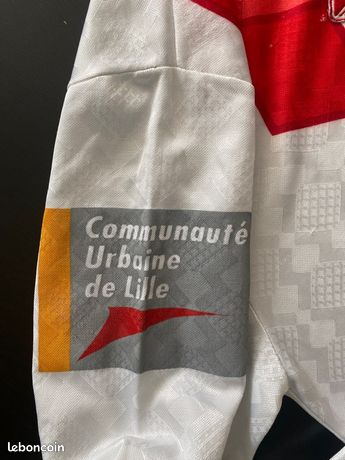 Maillot foot porté LILLE LOSC FICHAUX 1993/1994