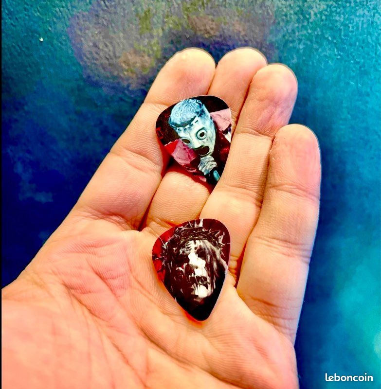 Lot De 3 Médiators De Guitare En Bois Personnalisés Avec Un étui De