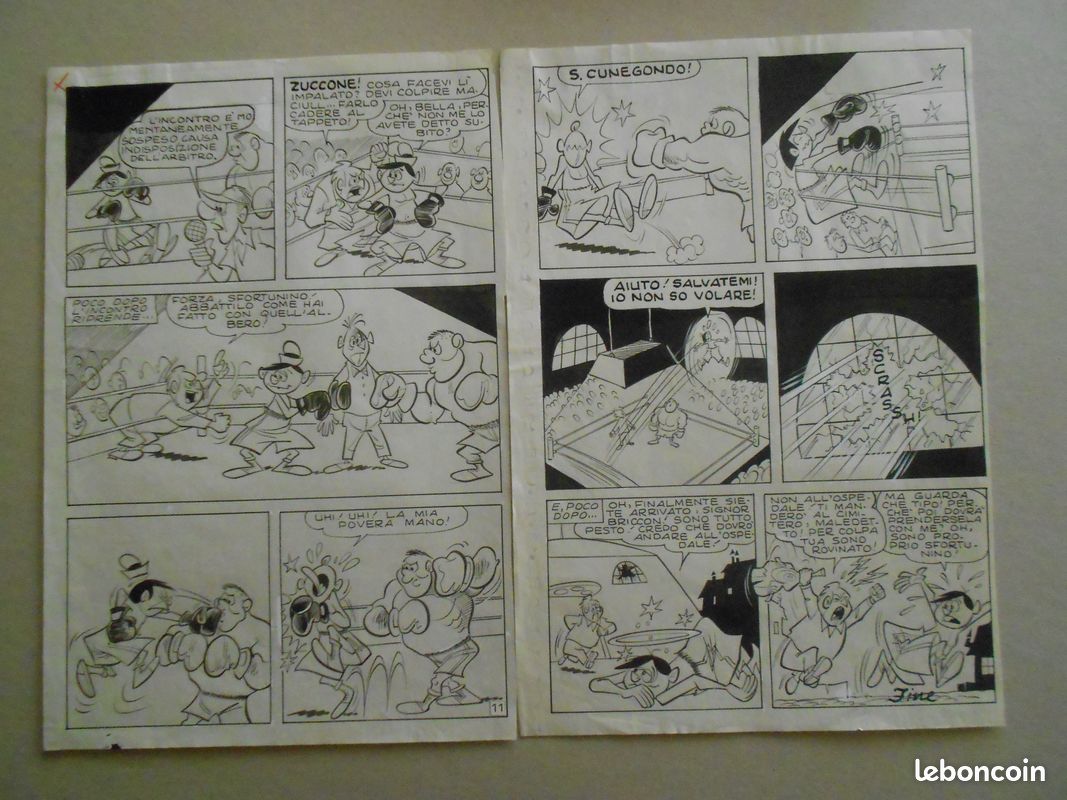 Lot 4 planches originales de Tiberio Colantuoni fumetti (image 4)