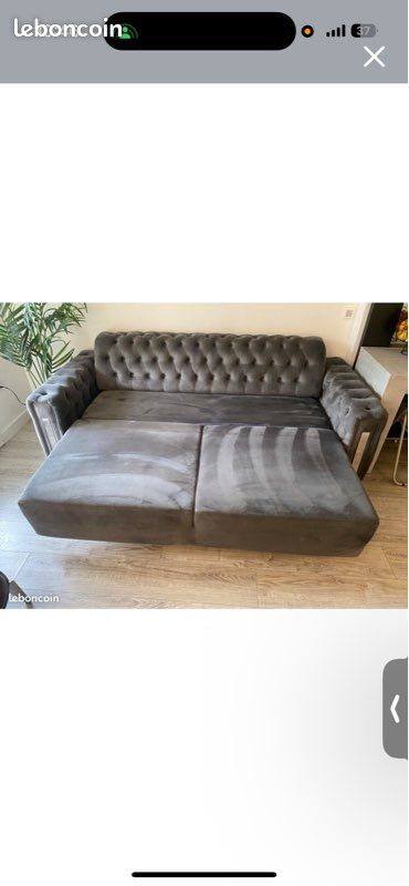 Lot d’un canapé lit et deux fauteuils (image 2)