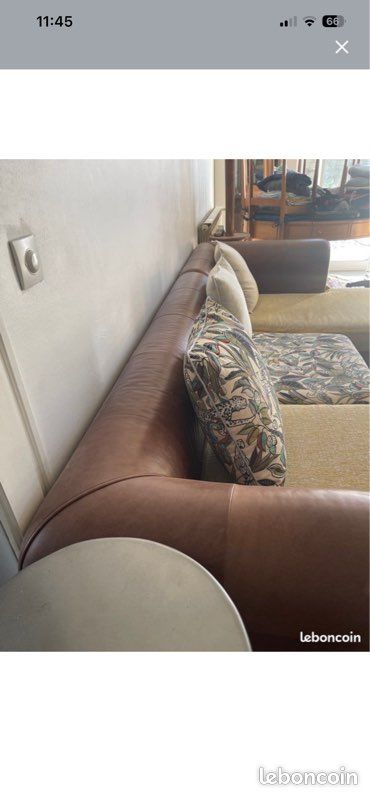 Canapé cuir forme charleston (image 6)