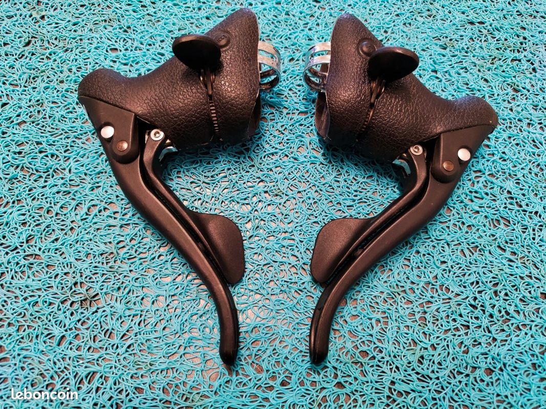 Paire De Leviers Campagnolo Mirage – 9 Vitesses (3x9) – Noir – Occasion