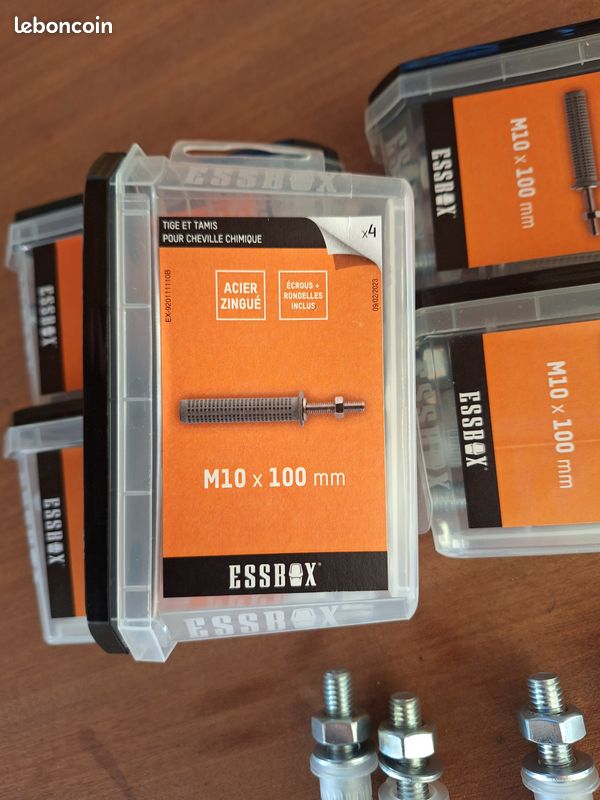 Boite de 4 tiges + tamis M10 (image 1)