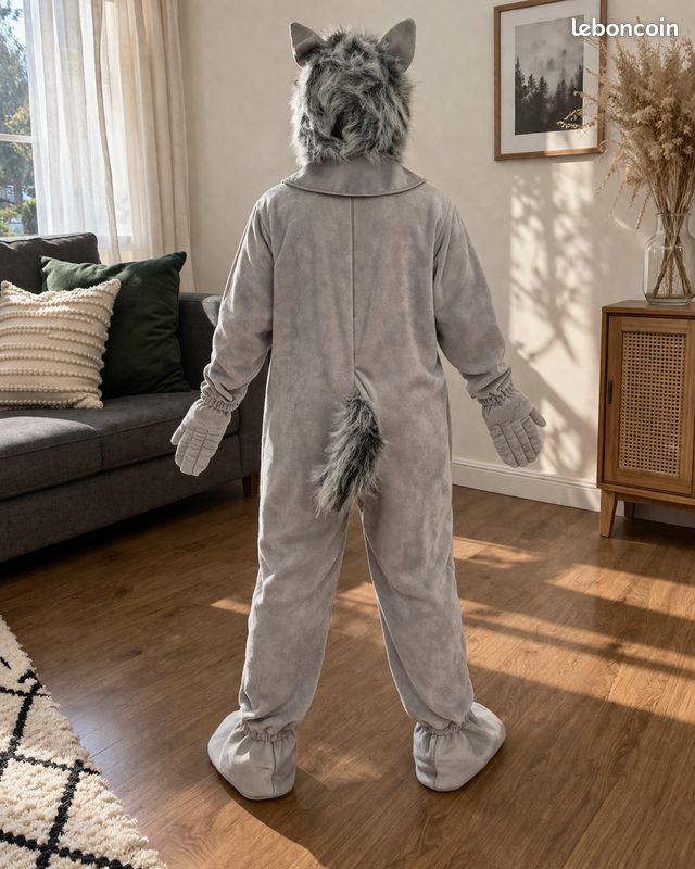 Mascotte de Loup Gris : Animation Professionnelle et Événementielle
