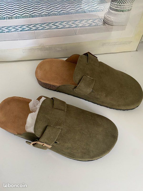 Mules sabots kaki (image 4)