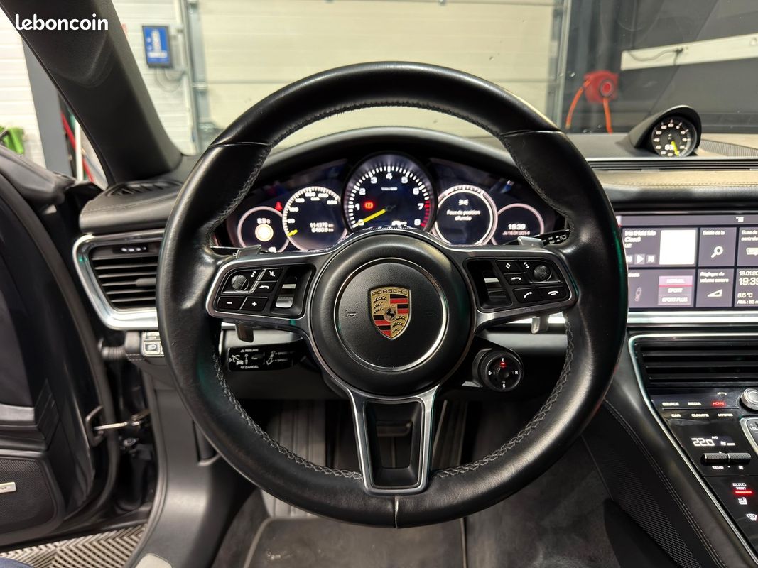 Porsche Panamera 4E-HYBRID RECHARGEABLE 462 CV PACK CHRONO - ECHAP SPORT - CAM 360 - SIEGES VENTILES (image 26)