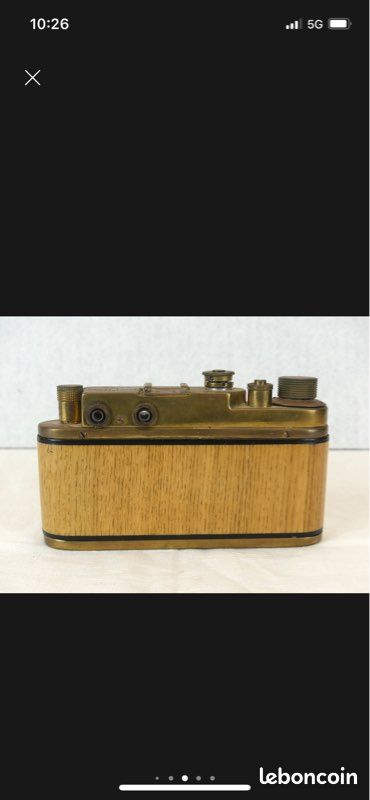 Appareil photo zorki urss ,repro leica vintage gainage bois (image 5)