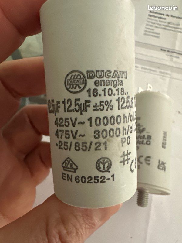 Condensateur amorçage 12.5 uF Ducati (image 2)