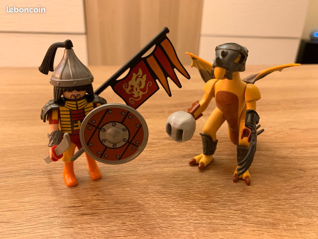 Playmobil 5462 Dragon de pierre avec guerrier (image 2)