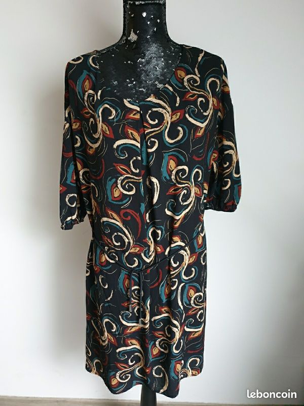 Robe Féminine Taille 38 Par La Fée Maraboutée - Style Mini Coloré Pour été, Automne, Printemps