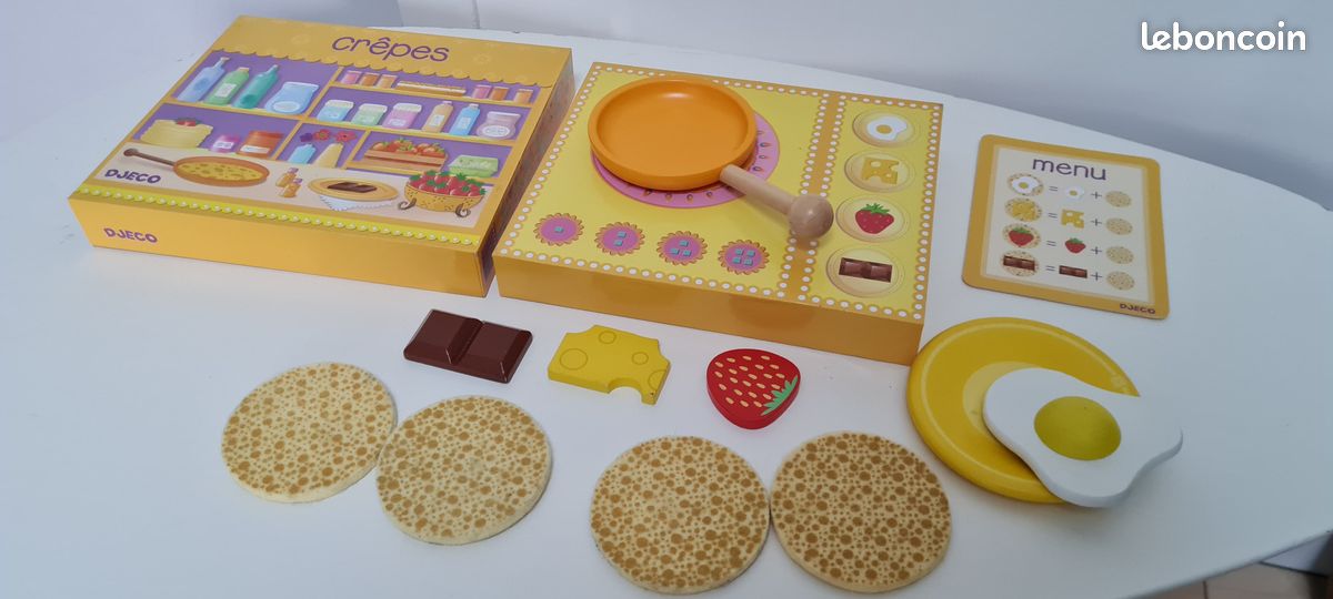 DJECO - Jeu de cuisine et d’imitation BOIS – Atelier crêpes (image 4)