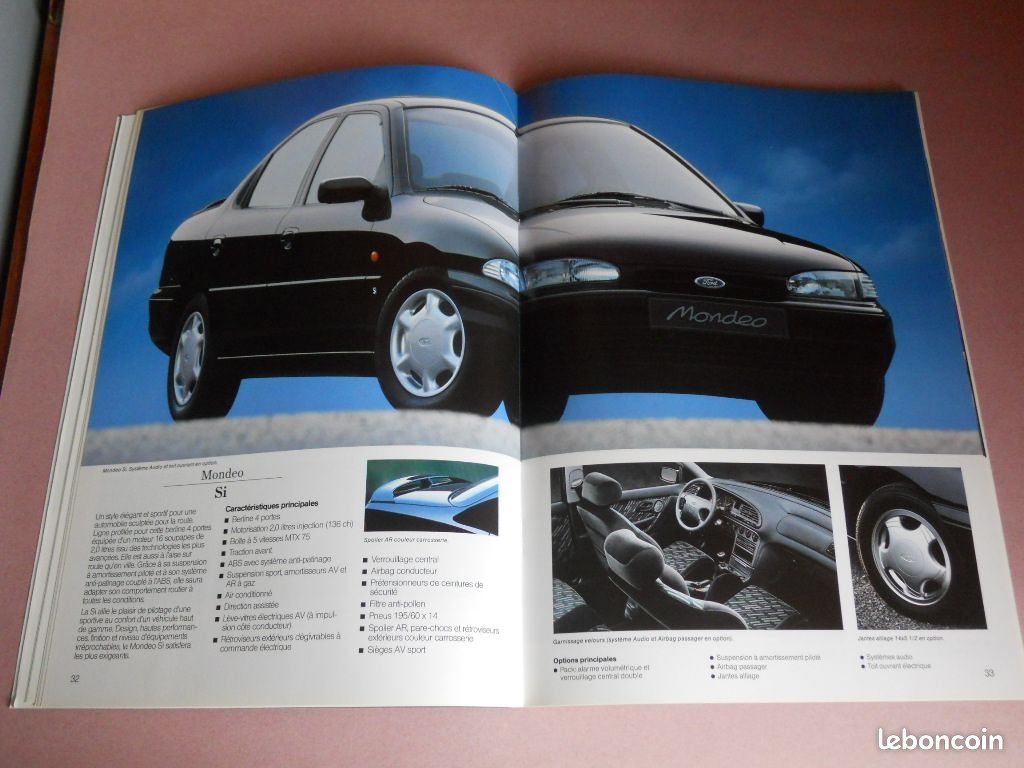 FORD MONDEO 4x brochures catalogues - éditions 1993 et 1994 (image 6)