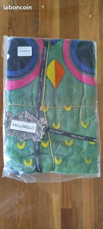 ​Serviette de plage piscine Melli Mello - Modèle "Esrah" - Neuve 75x150cm (image 1)
