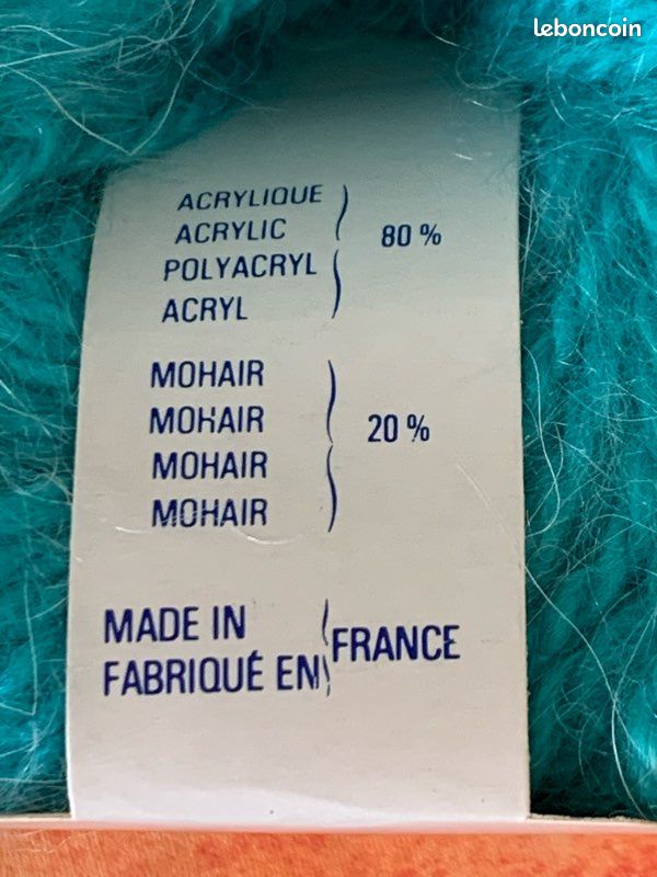 Lot De 10 Pelotes De Laine Et Mohair Fantaisie Rouge Brique - Fabriqué En France, Pour Tricot/crochet