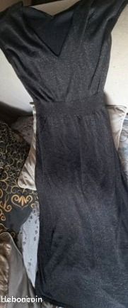 Robe longue Bershka noire (image 1)