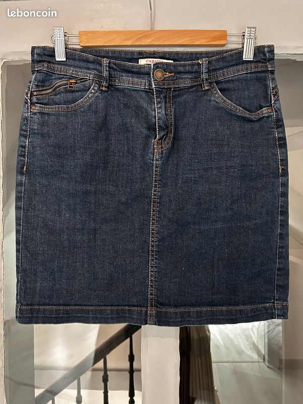 2 mini-jupe jean et velours (image 2)