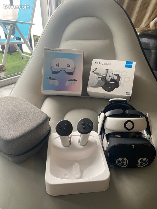 Casque VR Meta Quest 3S – 256 Go – Occasion Bon état – Fonctions Testées