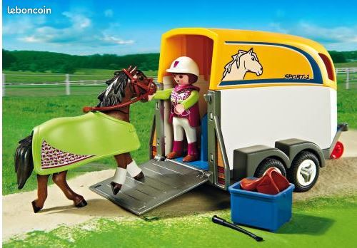 Voiture avec Remorque et Cheval playmobil 5223 (image 4)